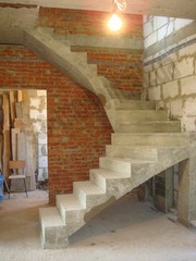 бетонные монолитные лестницы